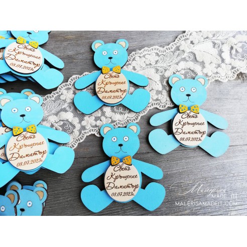 Gift for guests "Bear with a bow tie"