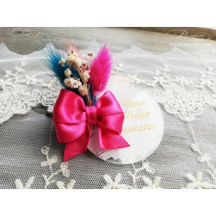 Gift for guests with dried flowers