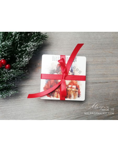 Christmas coasters - Santa Claus - 6 pcs.