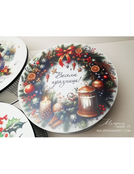 Round gift box - various designs
