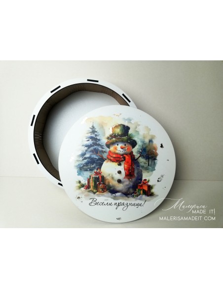 Round gift box - various designs