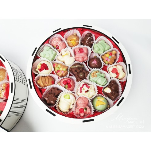 Round Christmas box