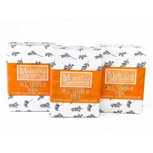 Natural soap - Honey, Frankincense and Calendula.