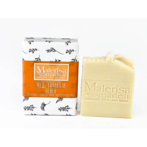 Natural soap - Honey, Frankincense and Calendula.