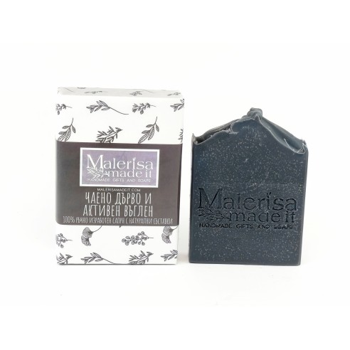 Natural soap - Activated charcoal and Tea tree.