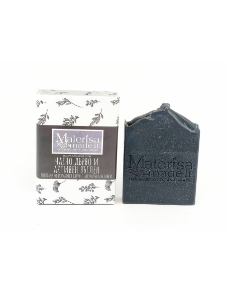 Natural soap - Activated charcoal and Tea tree.