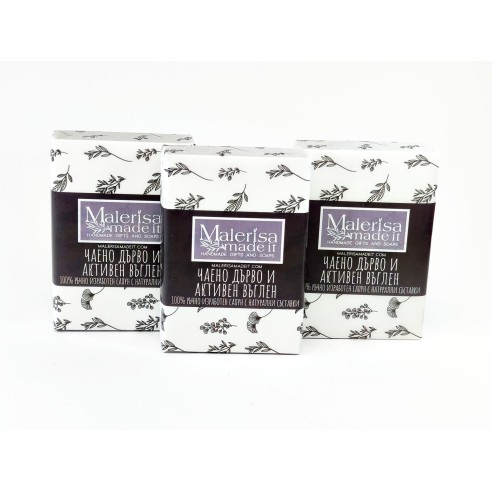 Natural soap - Activated charcoal and Tea tree.