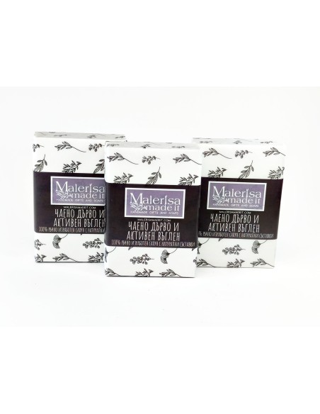Natural soap - Activated charcoal and Tea tree.
