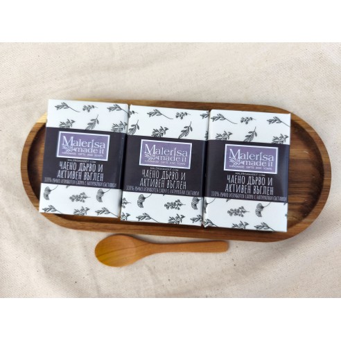 Natural soap - Activated charcoal and Tea tree.
