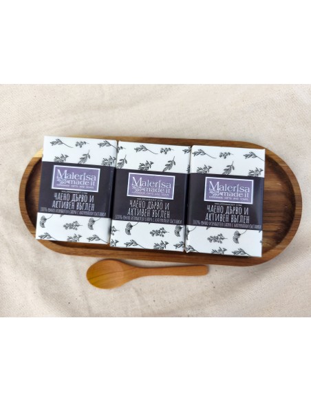 Natural soap - Activated charcoal and Tea tree.