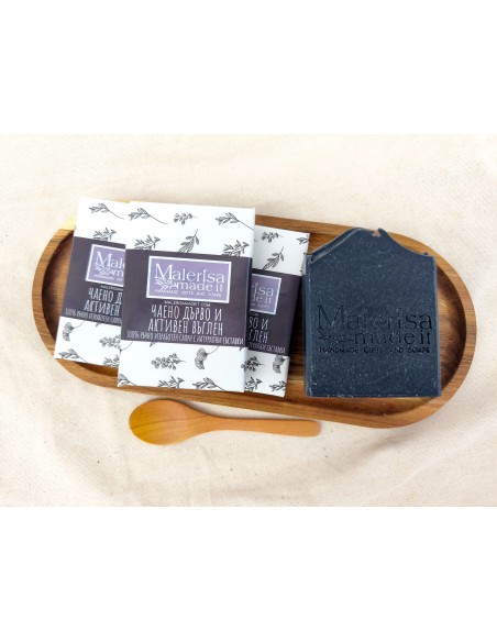 Natural soap - Activated charcoal and Tea tree.