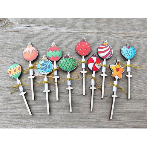 Christmas lucky charms - mix of 10 pcs.