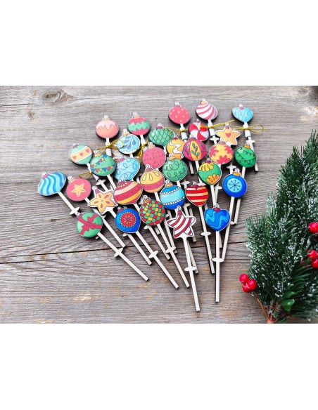 Christmas lucky charms - mix of 10 pcs.