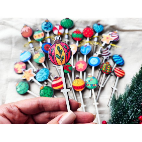 Christmas lucky charms - mix of 10 pcs.