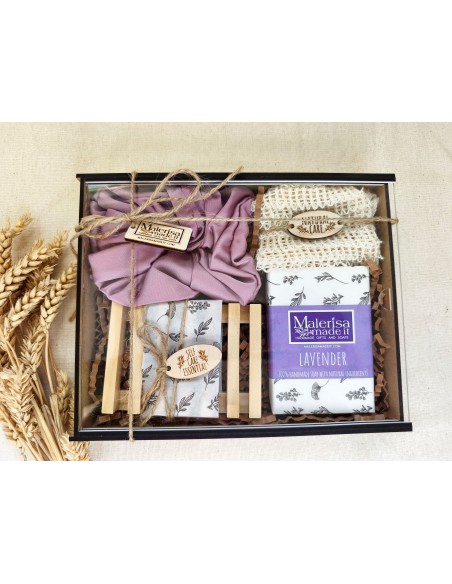 Gift box with natural soap - Relax