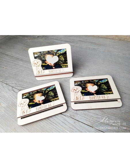 Mini photo frame - gift for guests
