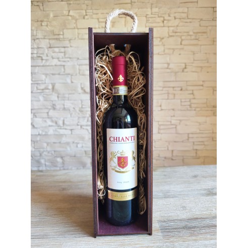 Personalized wooden wine or champagne box | Wedding and best man gift