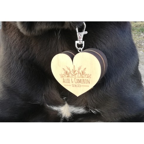 Dog Ring Box | Wooden Personalized Wedding Box
