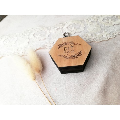 Dog Ring Box | Wooden Personalized Wedding Box