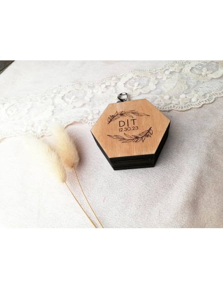 Dog Ring Box | Wooden Personalized Wedding Box