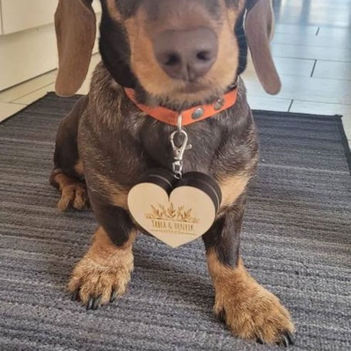 Dog Ring Box | Wooden Personalized Wedding Box