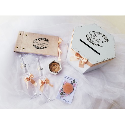 Wedding guest gift - magnetic thank you card