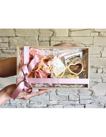 Bridesmaid box with name, personalized gift box