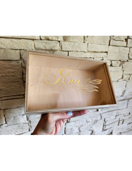 Bridesmaid box with name | Personalized gift box with accessories
