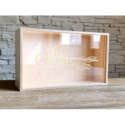 Bridesmaid box with name | Personalized gift box with accessories