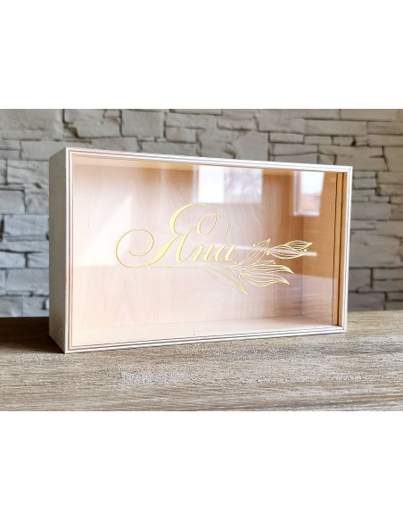 Bridesmaid box with name | Personalized gift box with accessories