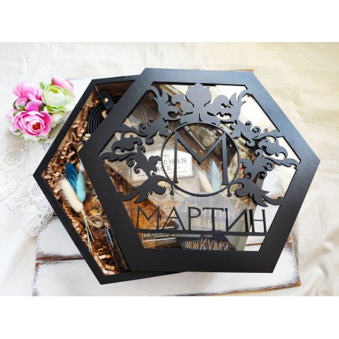Elegant hexagonal gift box | Personalized gift box