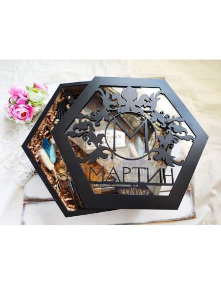 Elegant hexagonal gift box | Personalized gift box
