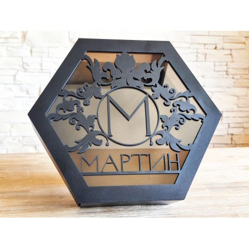Elegant hexagonal gift box | Personalized gift box
