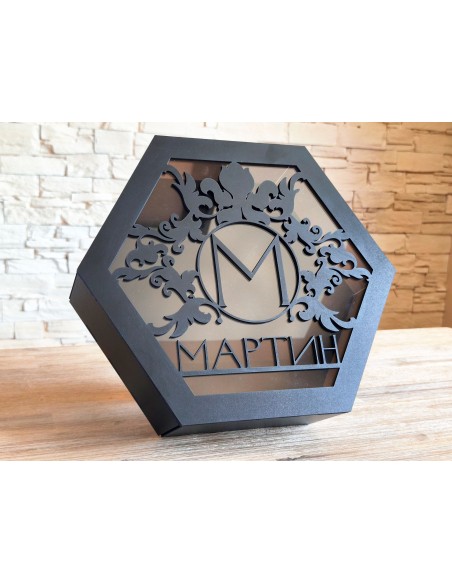 Elegant hexagonal gift box | Personalized gift box