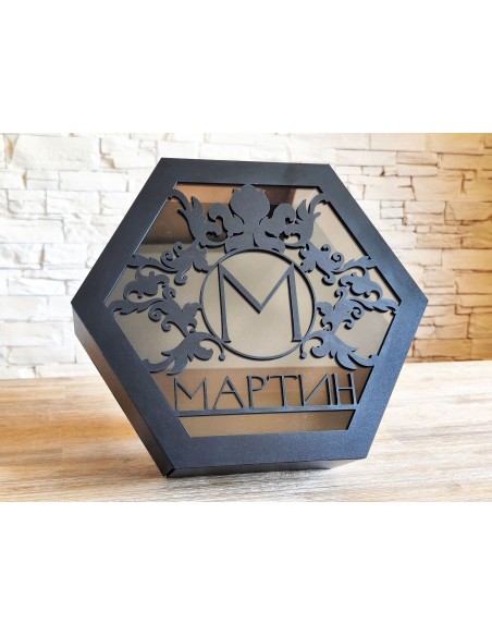 Elegant hexagonal gift box | Personalized gift box