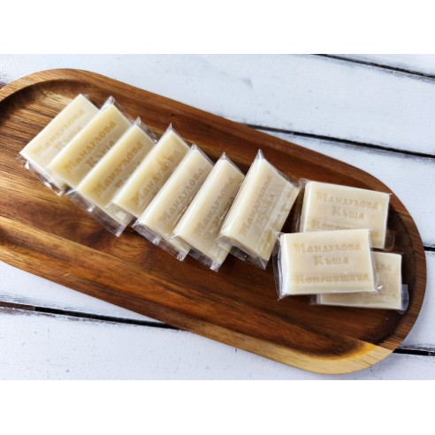 Mini natural soaps 15 g with logo | Hotel soaps without fragrance