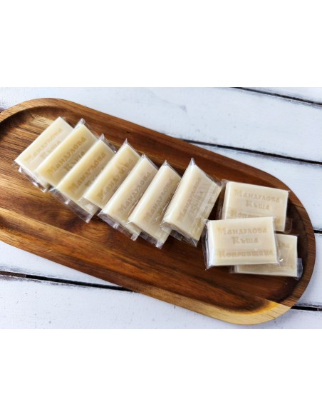 Mini natural soaps 15 g with logo | Hotel soaps without fragrance