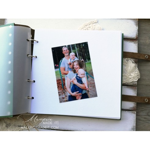 Wooden Baby Photo Album | Personalized Photo Album
