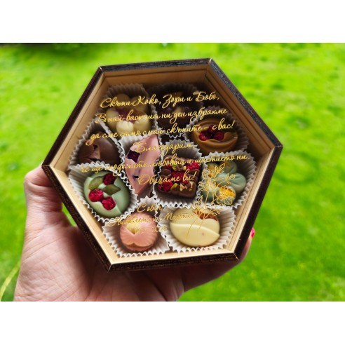Personalized Belgian Chocolate Box | Best Man and Bridesmaid Invitation or Just a Thank You