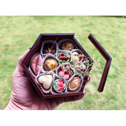 Personalized Belgian Chocolate Box | Best Man and Bridesmaid Invitation or Just a Thank You