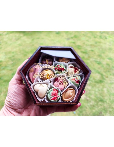 Personalized Belgian Chocolate Box | Best Man and Bridesmaid Invitation or Just a Thank You