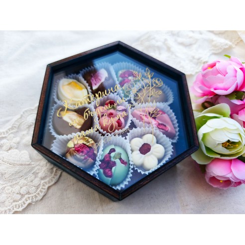Personalized Belgian Chocolate Box | Best Man and Bridesmaid Invitation or Just a Thank You