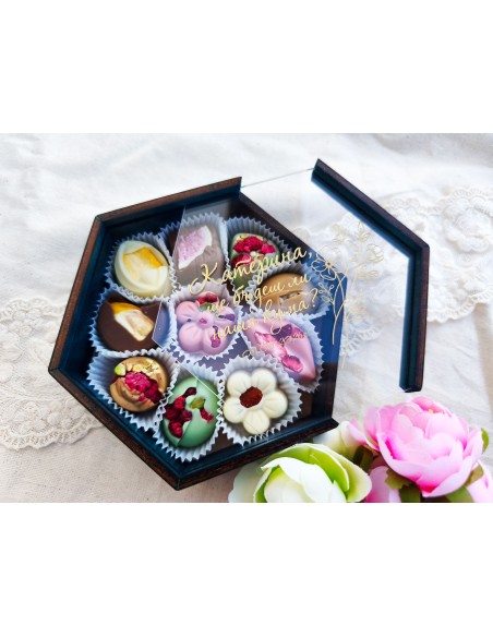 Personalized Belgian Chocolate Box | Best Man and Bridesmaid Invitation or Just a Thank You