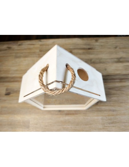 Corporate Wooden Gift Box House with Clear Lid | MalerisaMadeIt