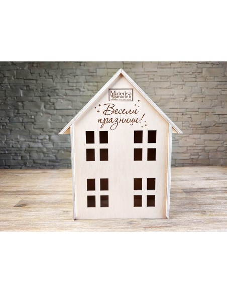 Stylish wooden box house for company gifts and special occasions