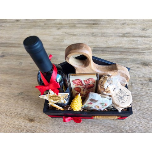 Corporate gift basket with the possibility of branding and individual selection
