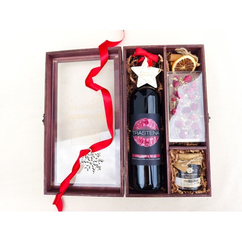 Wooden box with internal division for premium gift sets