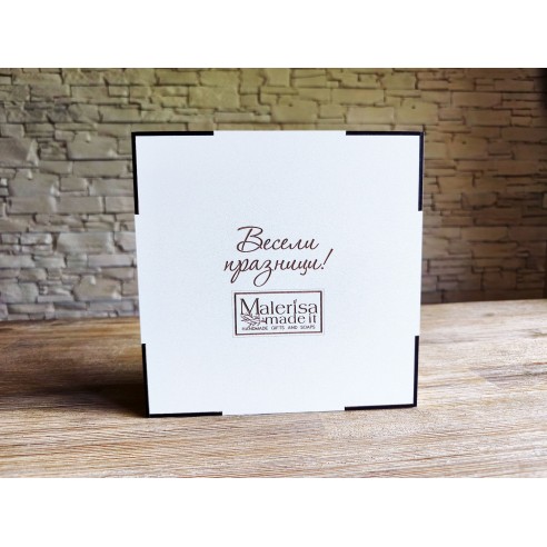Corporate wooden gift box with branded office accessories