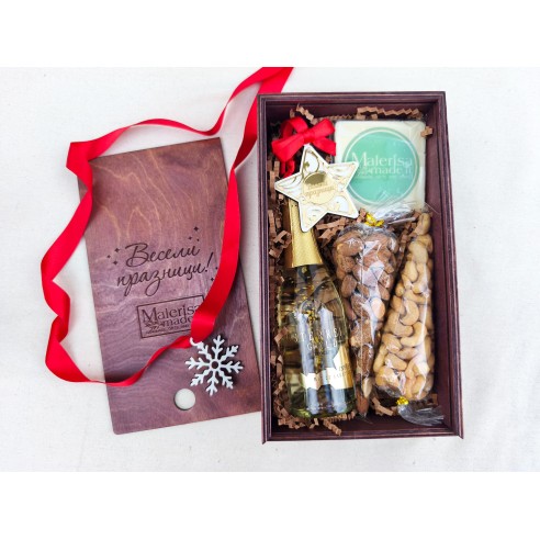 Luxury Business Gift Box Made of Natural Wood with Logo