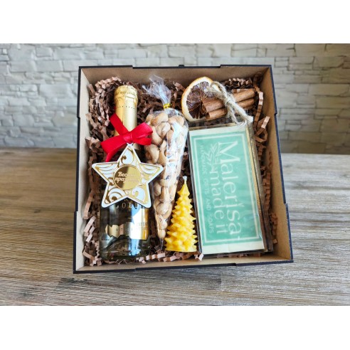 Square Gourmet Corporate Branded Box | Luxury Gift Solutions | MalerisaMadeIt